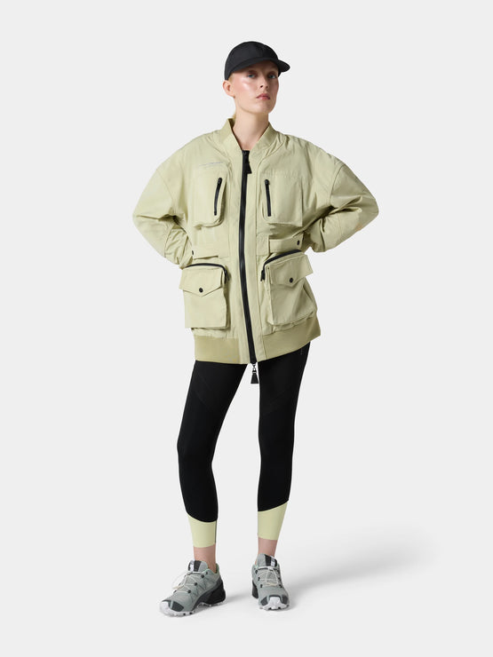 Fenggy UtiliCore 3D Pocket Shell Jacket in Celadon Green, a second view