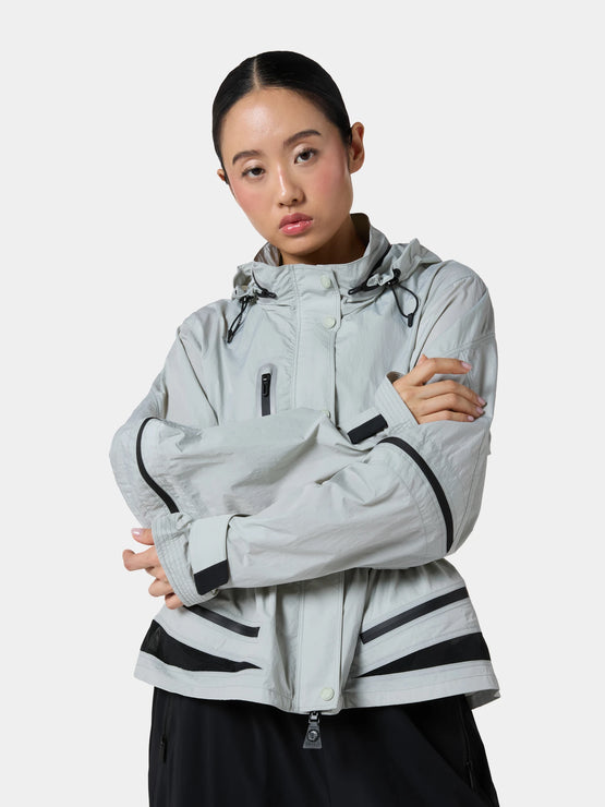 Fenggy VeilFlow Convertible Hooded Jacket in Frost Green, a second view