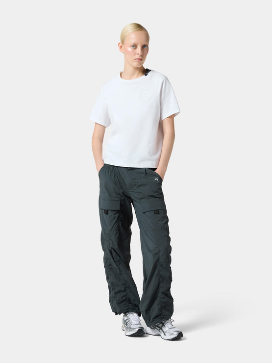 Tittallon Urban Explorer Cotton-Feel Cropped T-Shirt in Lunar White, a second view