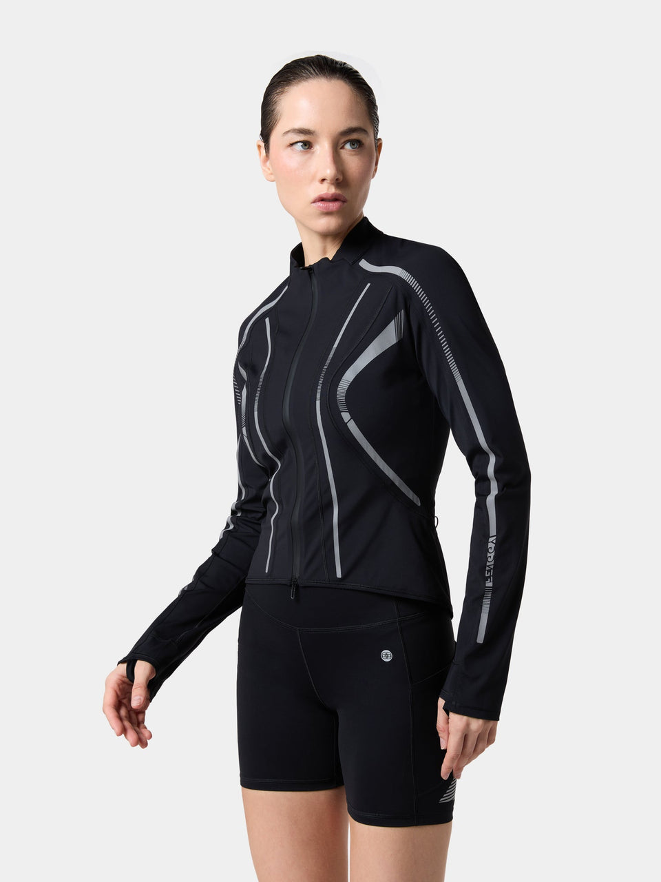 Fenggy SilverStream Curve Fit Jacket in Obsidian Black, a second view