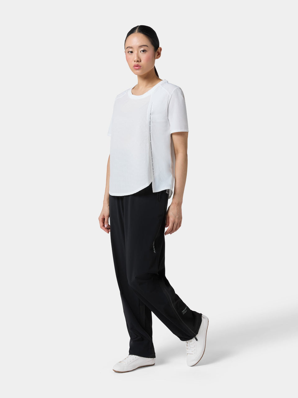 Fenggy PanelForm Performance Tee in Glacier White, full figure